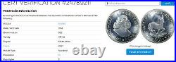 Large Crown 1963 Silver 50 Cents Pr67 Pcgs South Africa 50c Proof