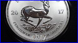 Lot Of 2 South Africa 2017 1 Ounce Silver Krugerrand 50th Anniversary Coins