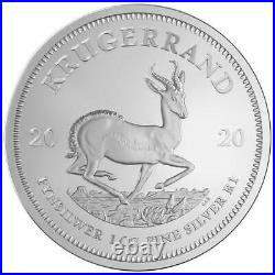 Lot of 100 2020 South Africa Silver Krugerrand 1 oz Brilliant Uncirculated
