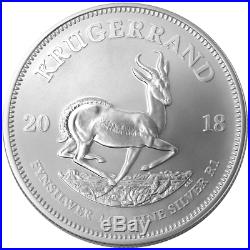 Lot of 10 2018 South Africa Silver Krugerrand 1 oz Brilliant Uncirculated