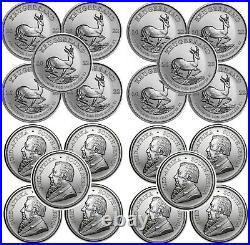 Lot of 10 2022 South Africa 1 oz. 999 Silver Krugerrand Coin BU In Stock