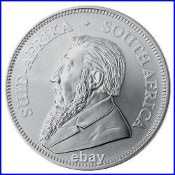 Lot of 10 2022 South Africa 1 oz Silver Krugerrand R1 Coins GEM BU