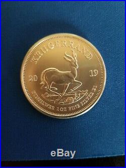 Lot of 25 2019 South Africa Silver Krugerrand 1 oz Brilliant Uncirculated