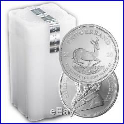 Lot of 25 2020 South Africa Silver Krugerrand 1 oz Brilliant Uncirculated