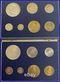 Lot of (6) 1961 1967 South African Silver Proof Coin Sets with SAM Box OGP
