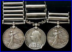 Medal Group Boer War India, King&Queens South Africa -pte Burgin, Great Britain