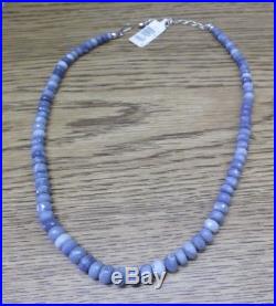 Mine Finds Jay King 925 Silver Blue Opal 18 Beaded Necklace NWT