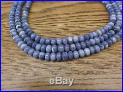 Mine Finds Jay King 925 Silver Blue Opal 3 Strand 18 Beaded Necklace NWT