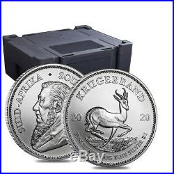 Monster Box of 500 2020 South Africa 1 oz Silver Krugerrand BU 20 Roll, Tube
