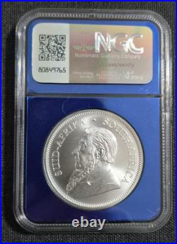 NGC MS 70 2025 S. Africa Krugerrand 1 oz. 999 Silver SS Tilawa Privy First Day