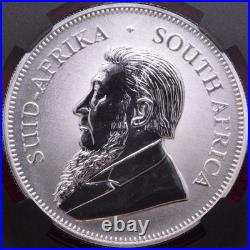 NGC SP-70! SOUTH AFRICA 2017 50th ANNIVERSARY PRIVY 1 OZ. 999 SILVER KRUGERRAND