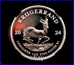 NGC Silver Krugerrand 1 oz Proof One of First 300 Struck Limited to 5,000 PR70