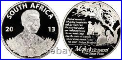Nelson Mandela 2013 South Africa Silver R1 PF 69 PCGS Graded Coin Mandela Life