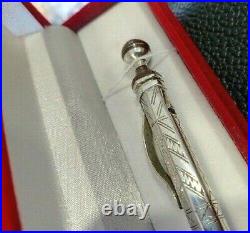 New Artisan Sterling Silver Pen Engraved Touareg Africa Boho Style Office Tools