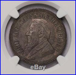 Ngc-ms66 1892 South Africa 2.5shillings Silver Bu Pop Top