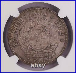 Ngc-ms66 1892 South Africa 2.5shillings Silver Pop Top Rare Grade
