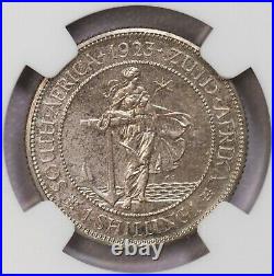 Ngc-pf65 1923 South Africa 6pence+shilling Silver 2pcs Top Grade Proof