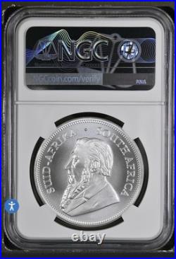Only One On Ebay! Rare Brown Label 2020 South Africa Silver Krugerrand Ngc Ms70