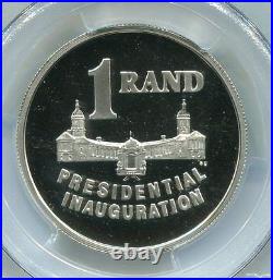 PCGS PR68DC South Africa 1994 R1 Silver Mandela Presidential Inauguration Coin