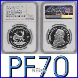 PF70 2019 SOUTH AFRICA SILVER KRUGERRAND PROOF ngc PF70 RANGER spacecraft PRIVY