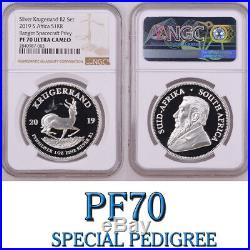 PF70 2019 SOUTH AFRICA SILVER KRUGERRAND PROOF ngc PF70 lunar spacecraft PRIVY