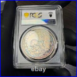 PR66 1955 South Africa Silver 5 Shilling Proof, PCGS Trueview- Pretty Toned