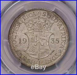 Pcgs-ms62 1935 South Africa 2-1/2shillings Silver Unc
