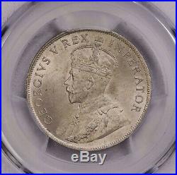 Pcgs-ms65 1928 South Africa Florin Silver Pop Top Rare Full Luster