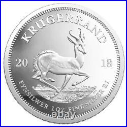 Proof Krugerrand 2018 1 OZ Silver South Africa with certificate and Box