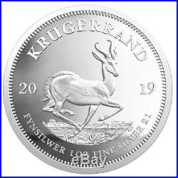 Proof Krugerrand 2019 1 OZ Silver South Africa with certificate and Box