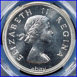 Proof Silver 1953 South Africa 5 Shillings PCGS PR66