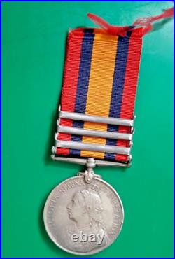 QUEEN'S SOUTH AFRICA BOER WAR MEDAL AWARDED PTE R JONES North Staff Regi #3402
