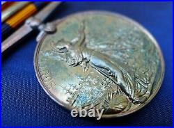 Queens South Africa Medal 5553 Pte Logan. Kings Royal Rifle Corps. Ghost Dates