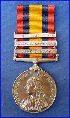Queens South Africa Medal 7391 Pte J. O'donnell, 6th Bn The Manchester Regiment
