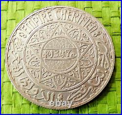 RARE! ESSAI 1347 H 1928 20 francs argent MAROC Mohammed V monnaie pièce RARE