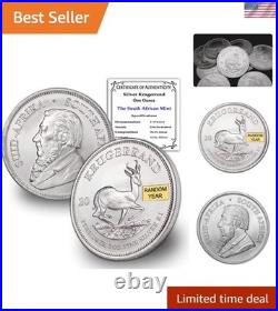 Random 1 oz Brilliant Uncirculated Silver Krugerrand Certified Authentic