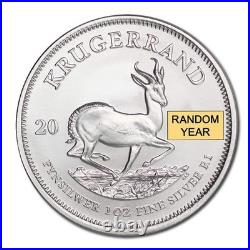 Random 1 oz Brilliant Uncirculated Silver Krugerrand Certified Authentic