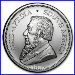 Random Year South Africa 1 oz 999 Fine Silver Krugerrand Coin BU