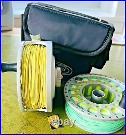 Rare Shilton SL7 Salmon & Saltwater Fly Reel & Spool with Cases & Lines