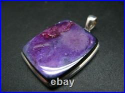 Rare Sugilite Silver Pendant with Attractive Pattern From South Africa 1.7