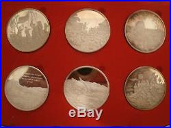 Rhodesia & S. A. Historical Mint, Pioneers Of South Africa Silver Coin Set, 1980