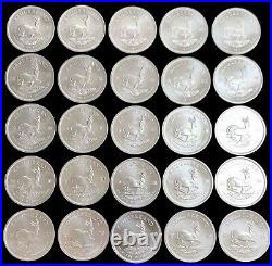 Roll Of (25) 2020 Silver South Africa 1 Oz Krugerrand Coins Bu+