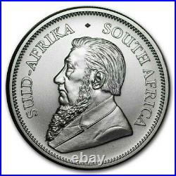 Roll of 20 2021 South Africa 1 oz 999 Fine Silver Krugerrand BU IN STOCK