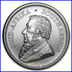 Roll of 25 2018 South Africa 1 oz Silver Krugerrand BU (Tube, Lot of 25)