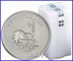Roll of 25 2020 South Africa 1 oz Silver Krugerrand R1 Coins BU SKU60230