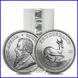 Roll of 25-2020 South Africa Silver Krugerrand 1 oz 1 Rand Total 25 oz