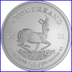 Roll of 25 2021 South Africa Silver Krugerrand 1 oz BU