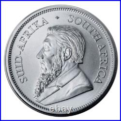 Roll of 25 2025 South Africa 1 oz 999 Fine Silver Krugerrand BU