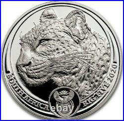 SALE 2020 South Africa 1 oz Silver Big Five Leopard BU (Best Prices Now)