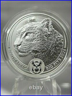 SALE 2020 South Africa 1 oz Silver Big Five Leopard BU (Best Prices Now)